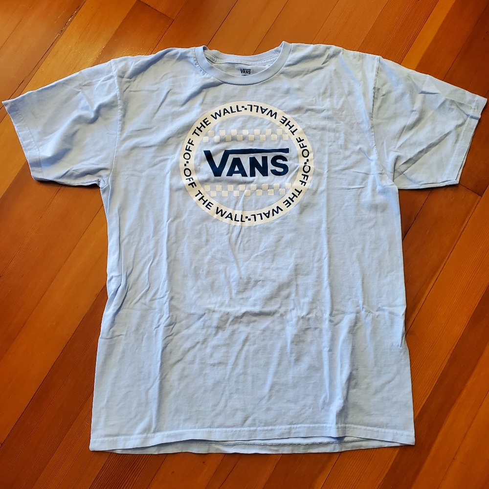 Vans size L men's blue tee shirt